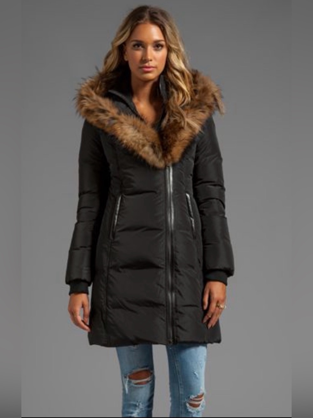 Mackage Women Kay Down Puffer Parka Jacket/Coat, Black, XS